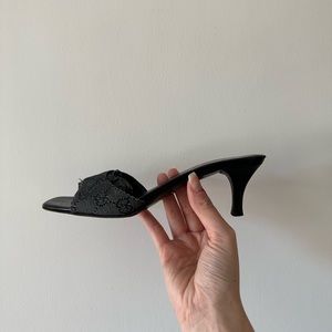 Gucci denim mule sandal 6.5 36.5